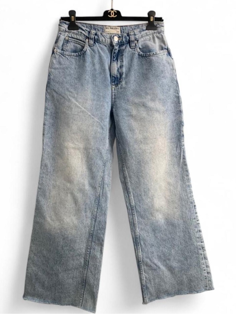 Free people We The Free blue Light wash Denim Jeans size 28 #denim